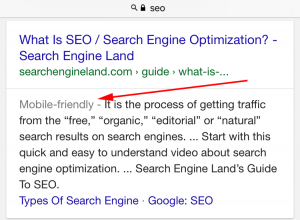 برچسب گوگل mobile friendly